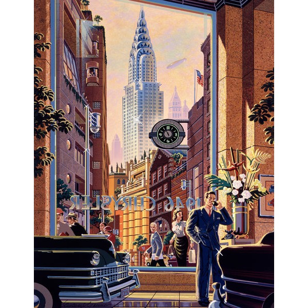 The Chryslers, New York City (334 Piece Wooden Jigsaw Puzzle) UK