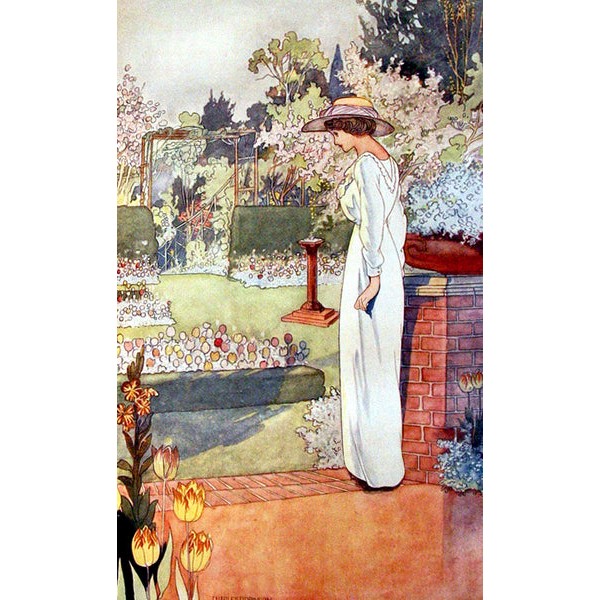 Garden Lady (47 Pieces) by Charles Robinson, Mini Wooden Jigsaw Puzzle UK