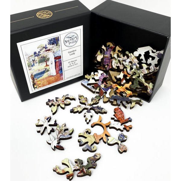 Garden Lady (47 Pieces) by Charles Robinson, Mini Wooden Jigsaw Puzzle UK