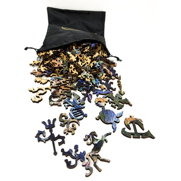 Neptune's Horses by Walter Crane (404 Piece Wooden Jigsaw Puzzle) UK