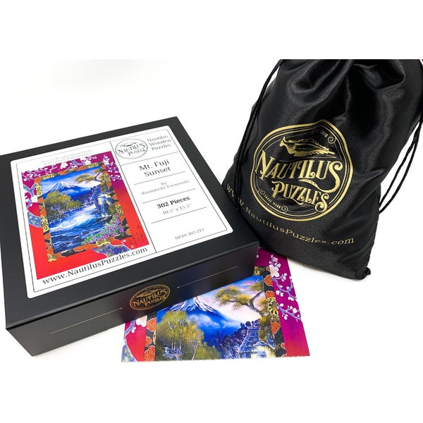Mt. Fuji Sunset- 302 Piece Wooden Jigsaw Puzzle UK