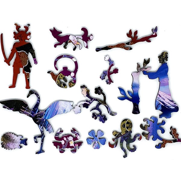 Mt. Fuji Sunset- 302 Piece Wooden Jigsaw Puzzle UK