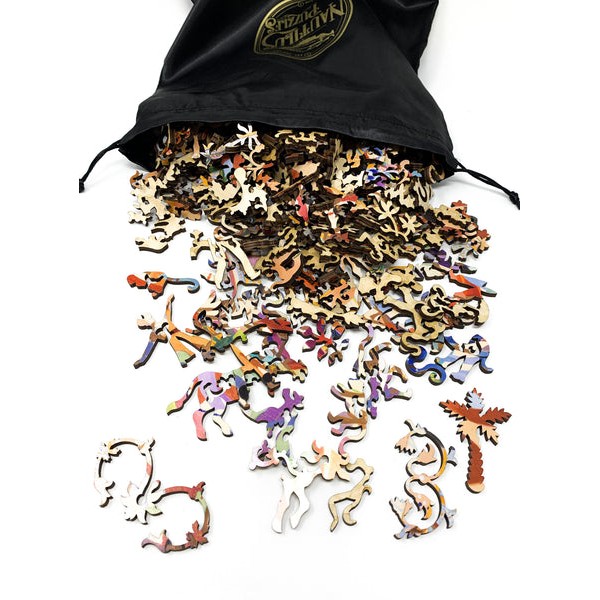 Dance of the Elephants (499 Piece Wooden Jigsaw Puzzle) UK