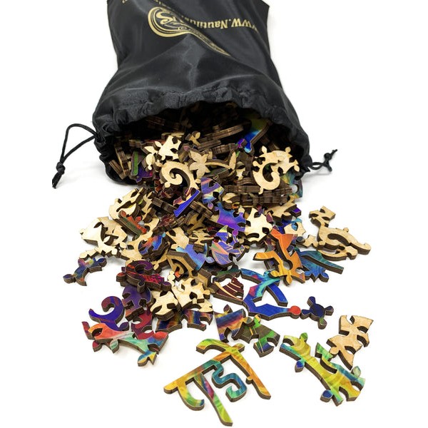 Buddha With Lotus Flowers (383 Piece Flower Wooden Jigsaw Puzzle) UK