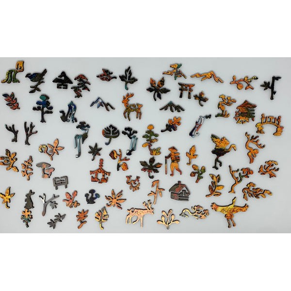 Autumn in Japan - 441 Piece Wooden Jigsaw Puzzle UK