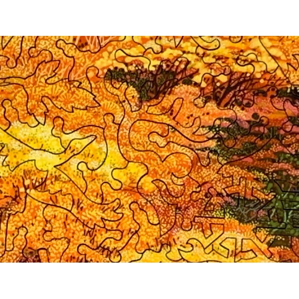 Autumn in Japan - 441 Piece Wooden Jigsaw Puzzle UK