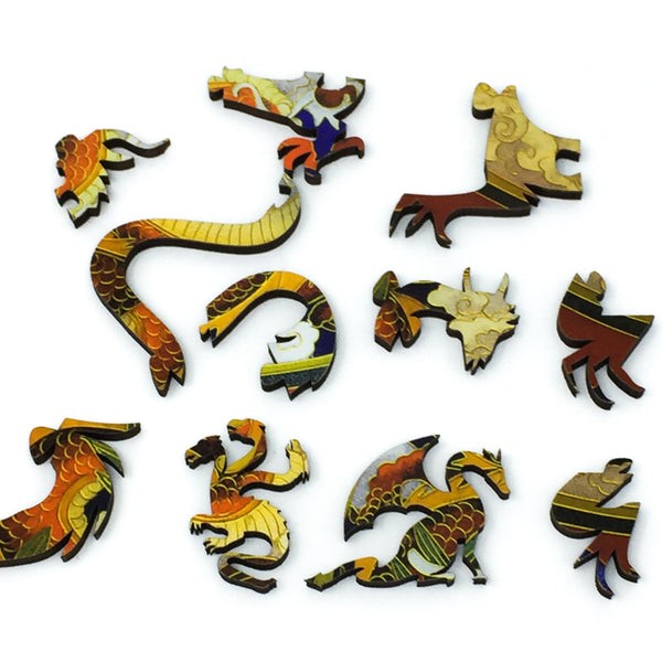 Peking Dragon (150 Piece Wooden Jigsaw Puzzle) UK