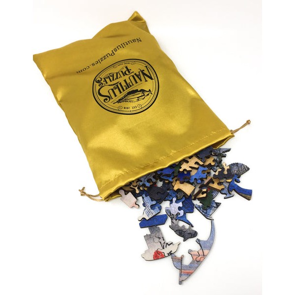 Poling Past Willows by Utagawa (Ando) Hiroshige (400 Piece Wooden Jigsaw Puzzle) UK